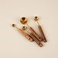 8 PCS Gold Measuring Cups Set and Measuring Spoons Set