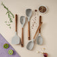 5-Piece Acacia Handle Silicone Utensil Set