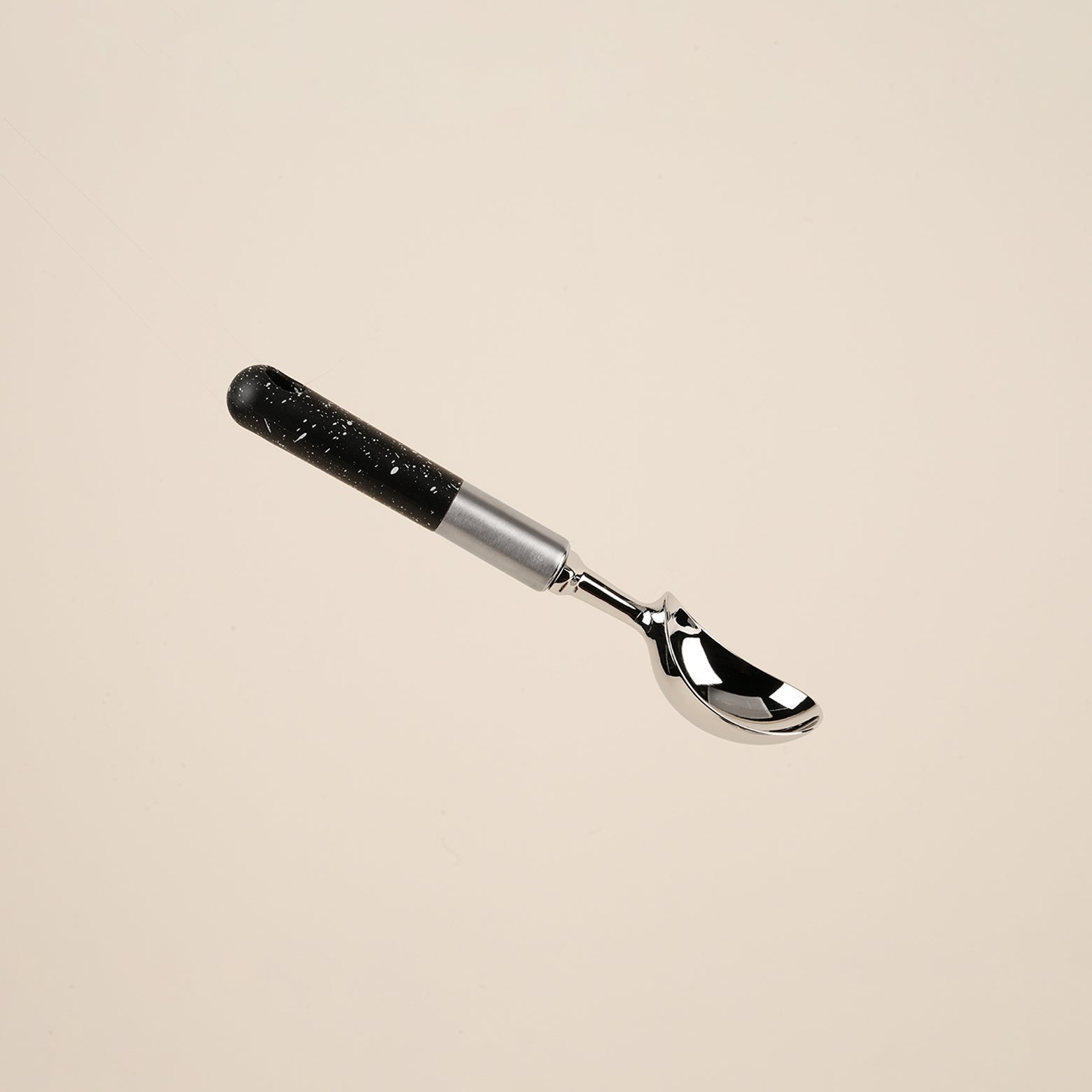 Elegant 6 Pcs Black Kitchen Tools & Gadgets with White Speckles